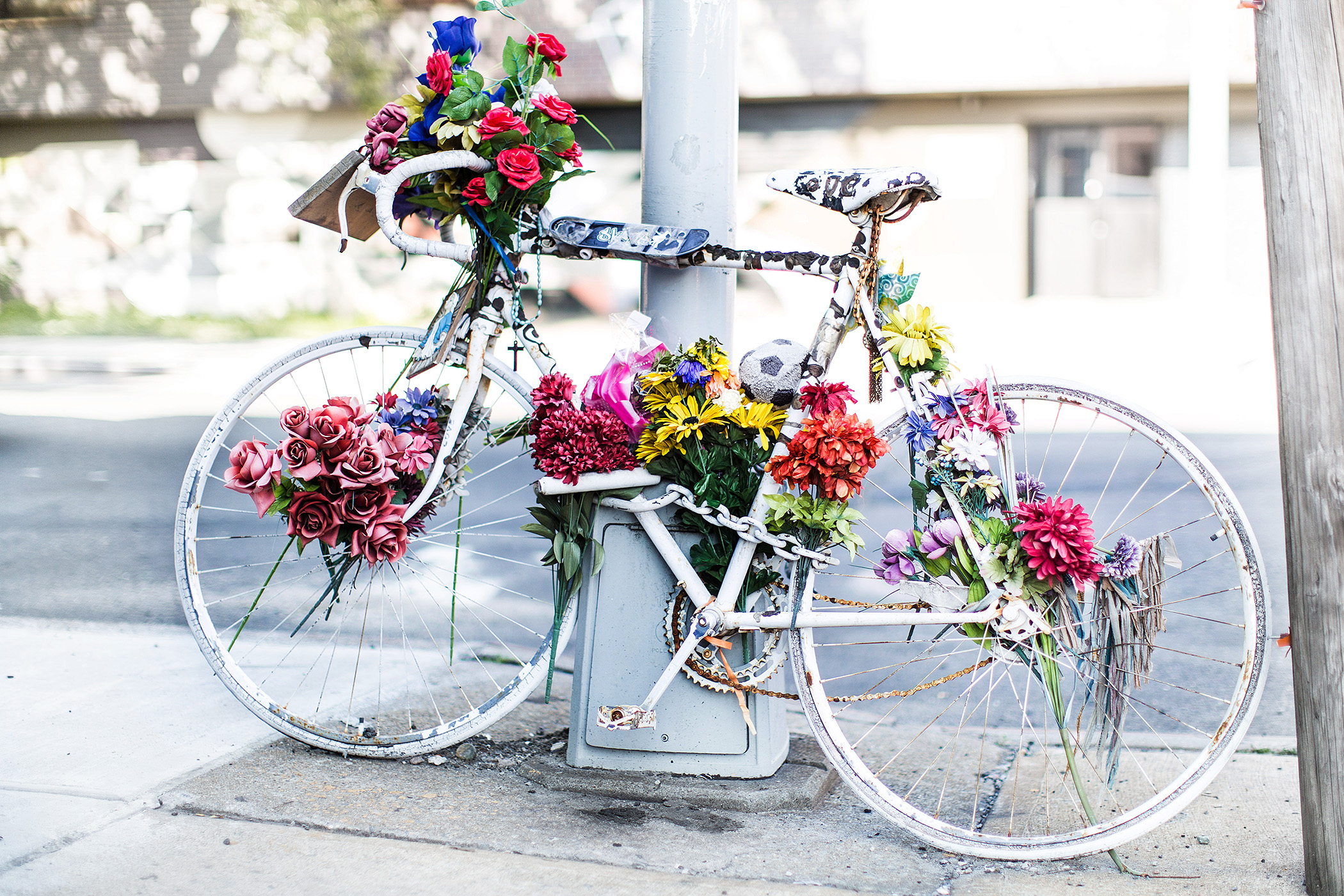 white ghost bike
