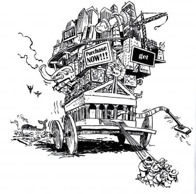 Illustration by Larry Gonick, co-author of "HyperCapitalism"