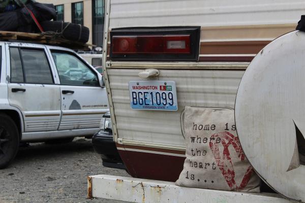 As the city grapples with an employee-hours tax to help combat homelessness, city staff issued one proposal to pay for safe parking lots for vehicle residents. File photo by Alex Visser 