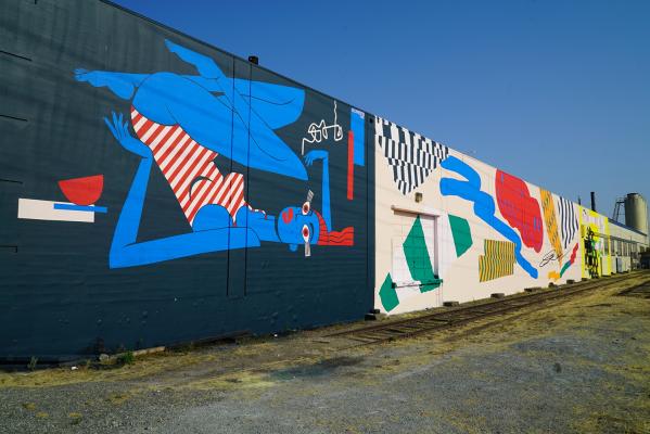 The SODO Track is a three-year project bringing public art to a two mile corridor in SODO. Photo by Susan Fried