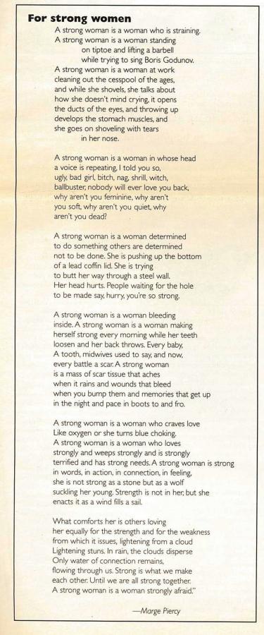 Poem strong woman Woman Poems