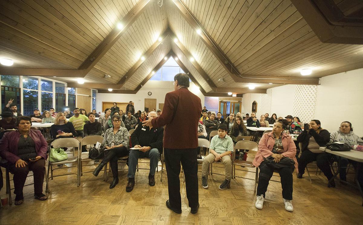 Community members gather at St. Matthew Episcopal Church with city leaders March 21 to discuss a plan to make Auburn an inclusive or sanctuary city. Photo by Ngoc Tran