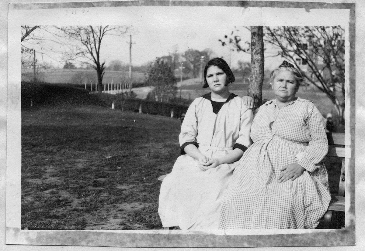Carrie Buck, pictured with her mother, underwent forced sterilization by the state of Virginia.