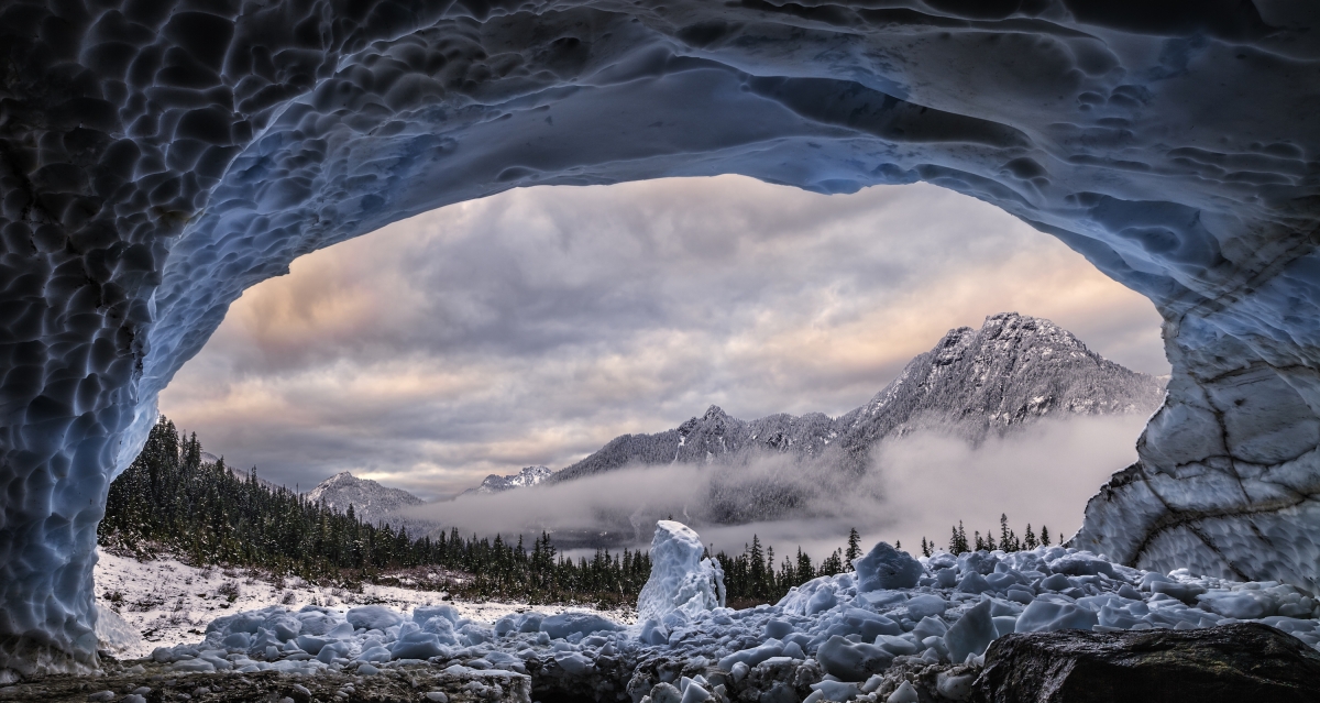 “Ice cave with a view”