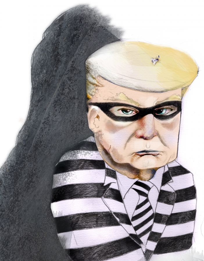 Book review: ‘How Trump Stole 2020’ by Greg Palast. Illustration by Jon Williams