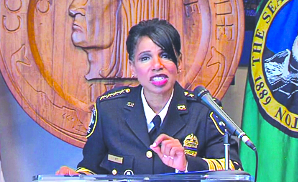 Seattle Police Chief Carmen Best tells of her resignation and the effects of the City Council cutting the police department budget during a press conference Aug. 11.