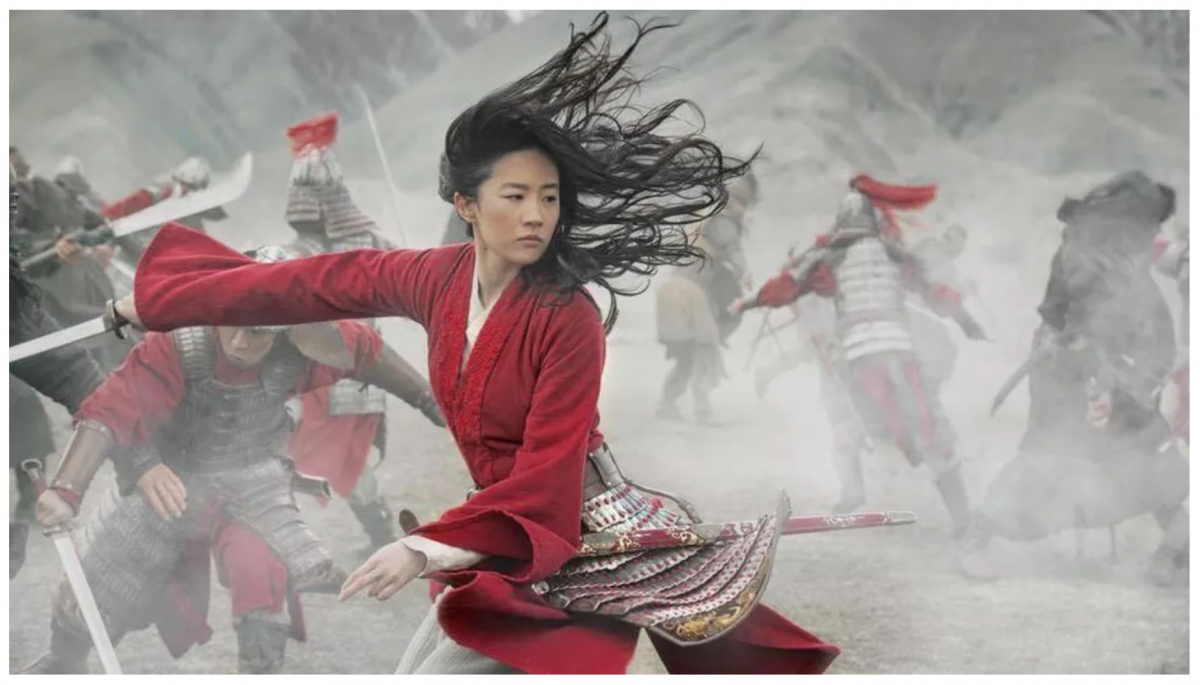 Liu Yifei plays Mulan in Disney’s live-action remake of their 1998 animated film. Disney released the film to video on demand, eschewing theaters because of the coronavirus.