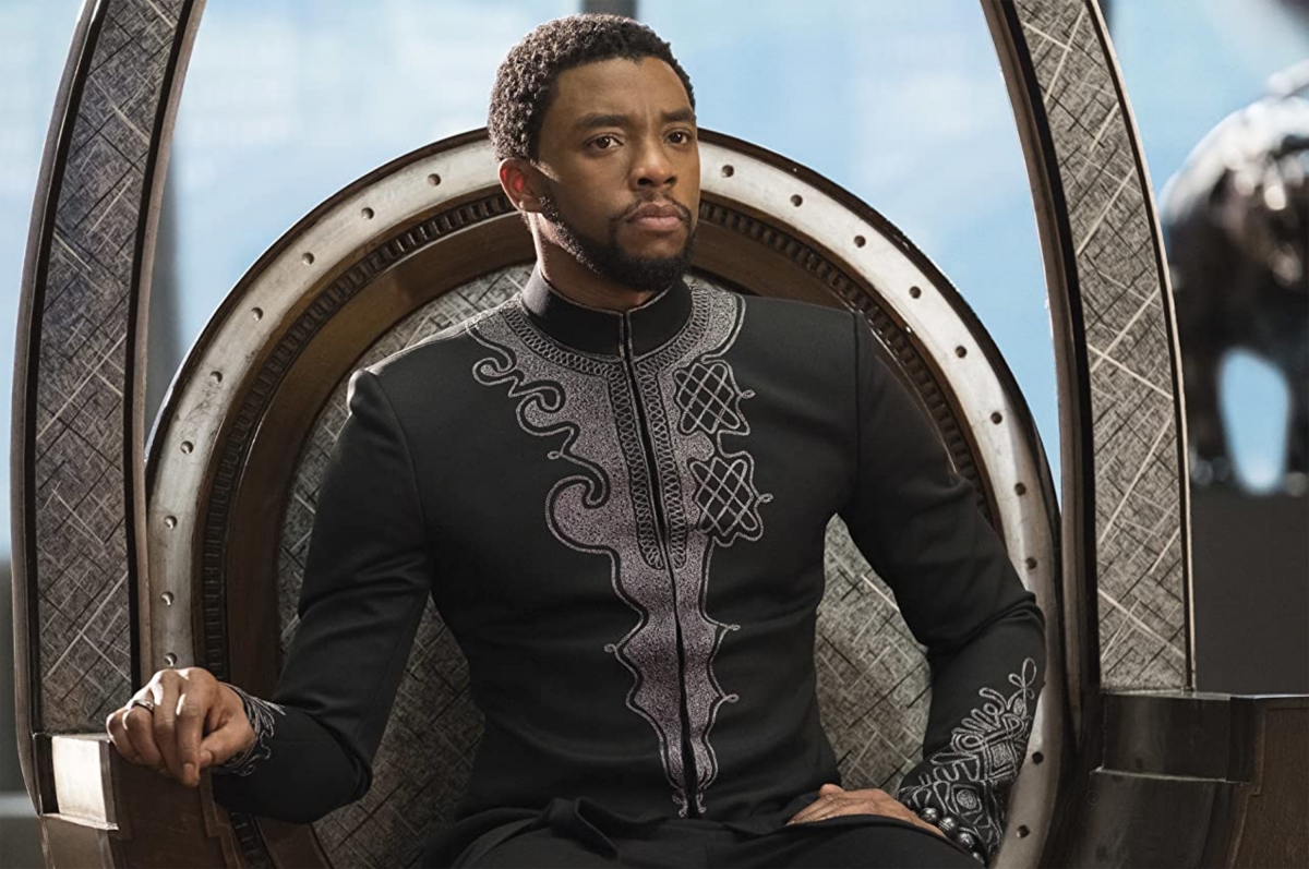 Chadwick Boseman plays T’Challa, the king of the Marvel African nation Wakanda, in the 2018 film “Black Panther.”