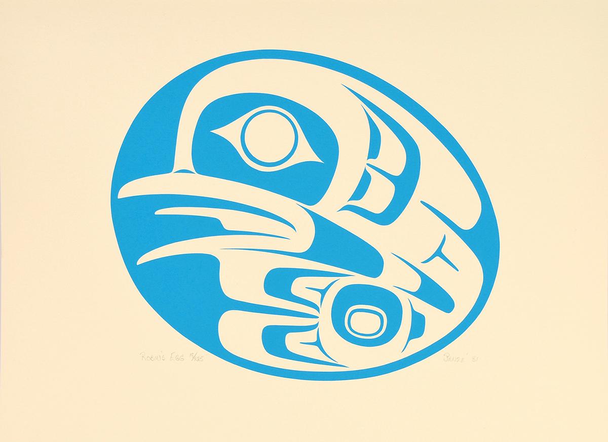 "Robin's Egg," 1981, by Phil Janzé, Gitxan First Nation, digital print 