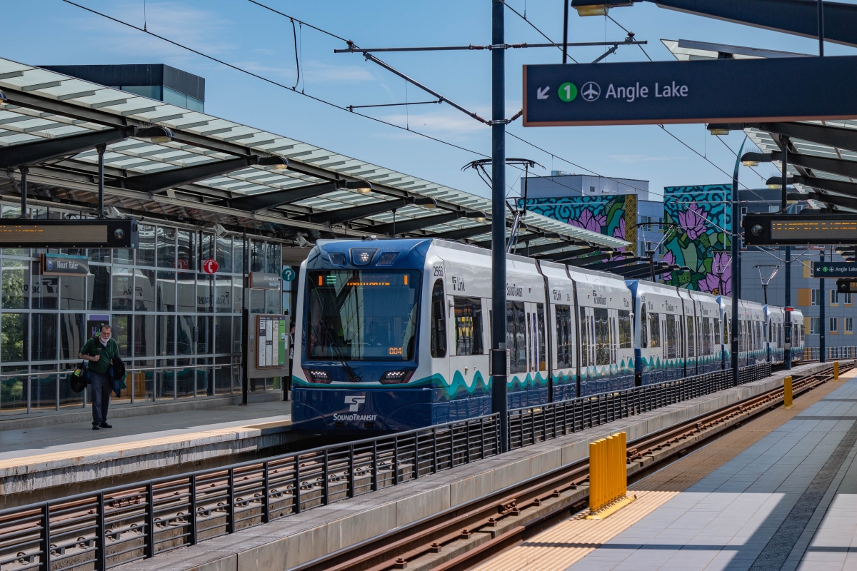 Mount Baker Link light rail station.