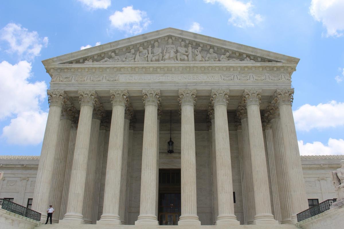 U.S. Supreme Court. Stock photo