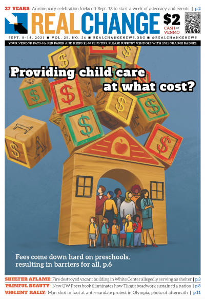 Volunteer Anna Malakhova vividly symbolizes the setup for preschools, against numerous fees and costs. Staff reporter Samira George speaks with child care providers in the region to learn about the barriers and their dedication, page 6.