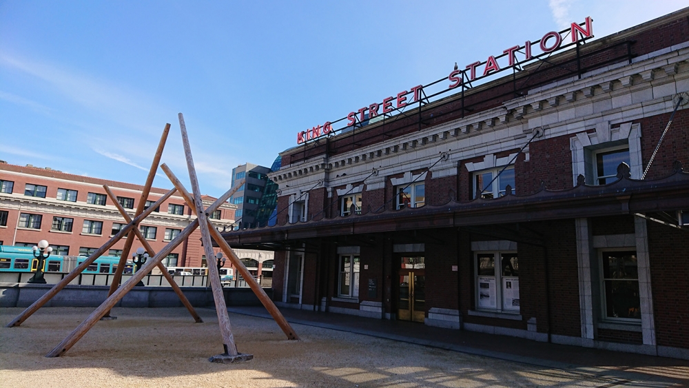 "Brings the Medicine Sundial"  is a public temporary sculpture intended to bring healing, recognition, and awareness of the First People of this land by activating the King Street Station Plaza, and creating an outdoor gathering area that honors the Earth
