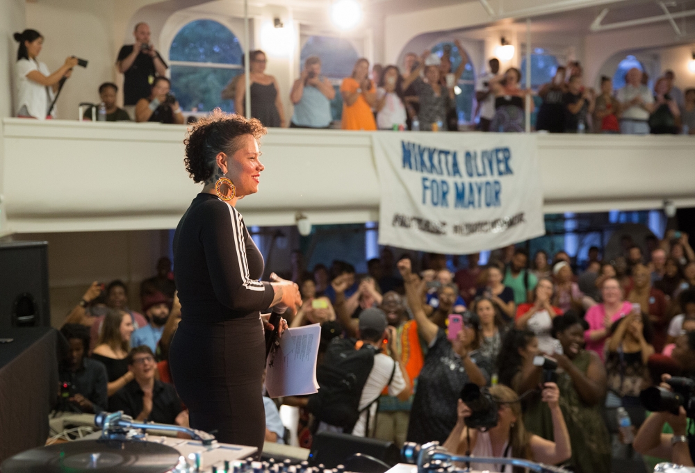 Nikkita Oliver ran for the Seattle mayor seat in 2017; they are now campaigning for the at-large position 9 on the Seattle City Council on an abolitionist platform. Photo by Alex Garland