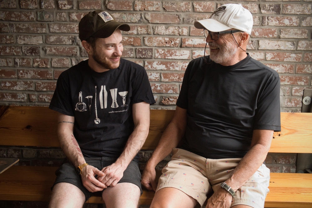 Harrison Massie, at 28, and his father Robbin sit together after lunch at Mission Taco in St. Louis, Missouri, U.S., July 19, 2018. "My dad has always been my person, I fully believe I get my strangeness and my weirdness from him," Harrison said. REUTERS/