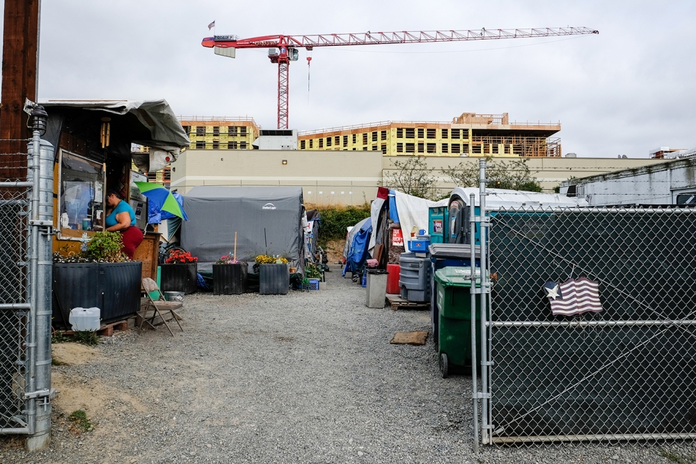 Tent City 5 at its current location in Interbay. Photo by Alex Bergstrom