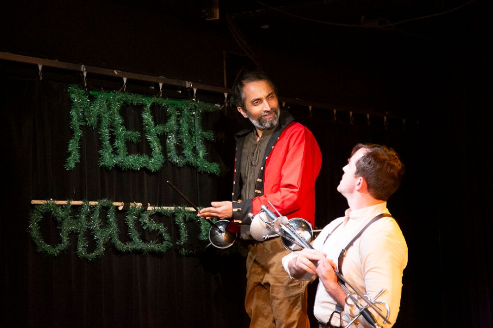 Sumant Gupta and David Elwyn in "Merry Christmas, Lt. Payne," one of the short plays in "Victorian Christmas Cards."