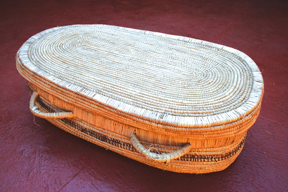 Members of the Lupane Women's Centre hope to market 'eco-coffins,' biodegradable caskets.